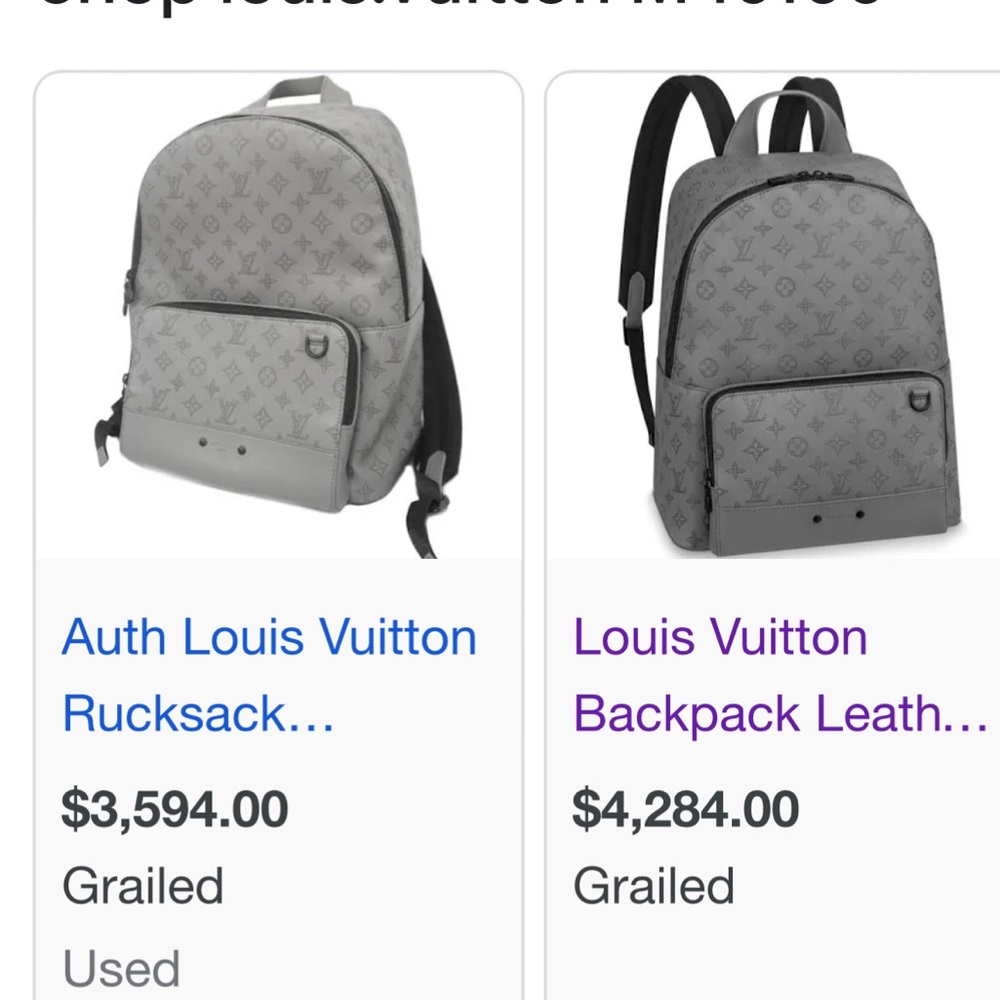 Racer LV -- 🎈SOLD🎈gray monogram with matte black hardware - Picture 11 of 11